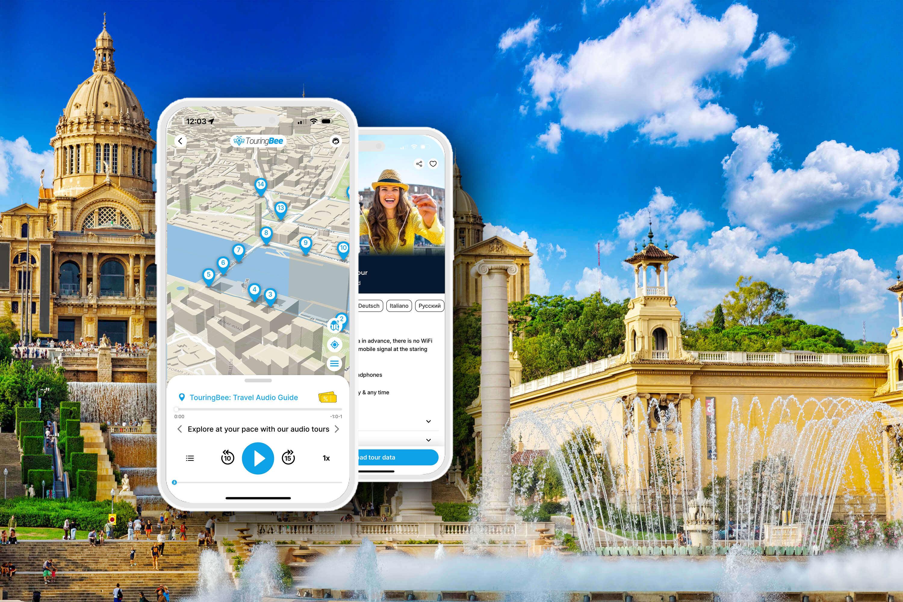 Montjuic Park, Barcelona: Walking Tour with Audio Guide App - cover photo