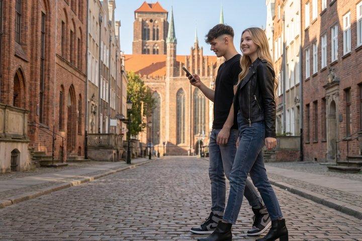 Gdańsk Golden Age GPS App Walking Tour Mobile Game - cover photo