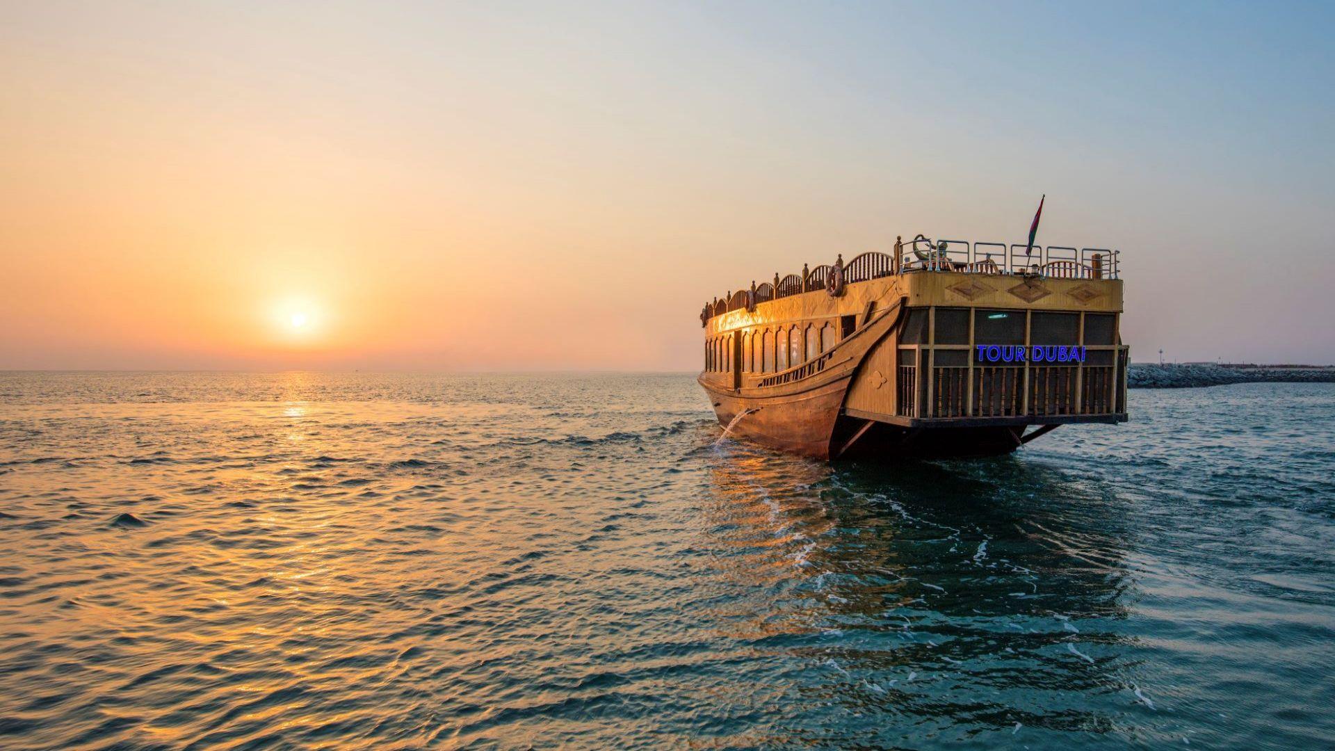 Dubai Marina Sunset Dinner Dhow Cruise Tickets - photo 2