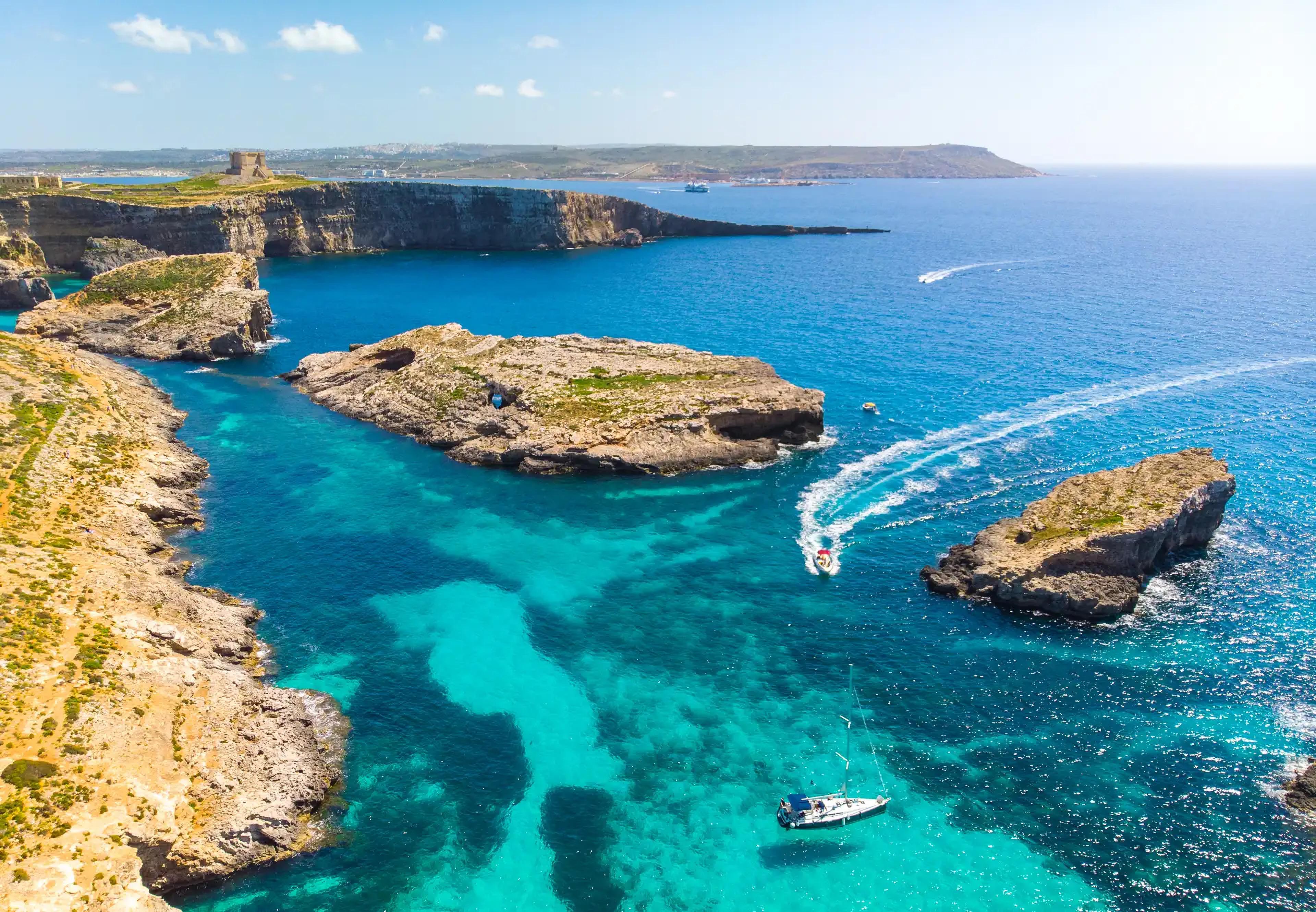 From Marfa (Mellieħa): Roundtrip Ferry to Comino Blue Lagoon with Optional Trip to Gozo - cover photo