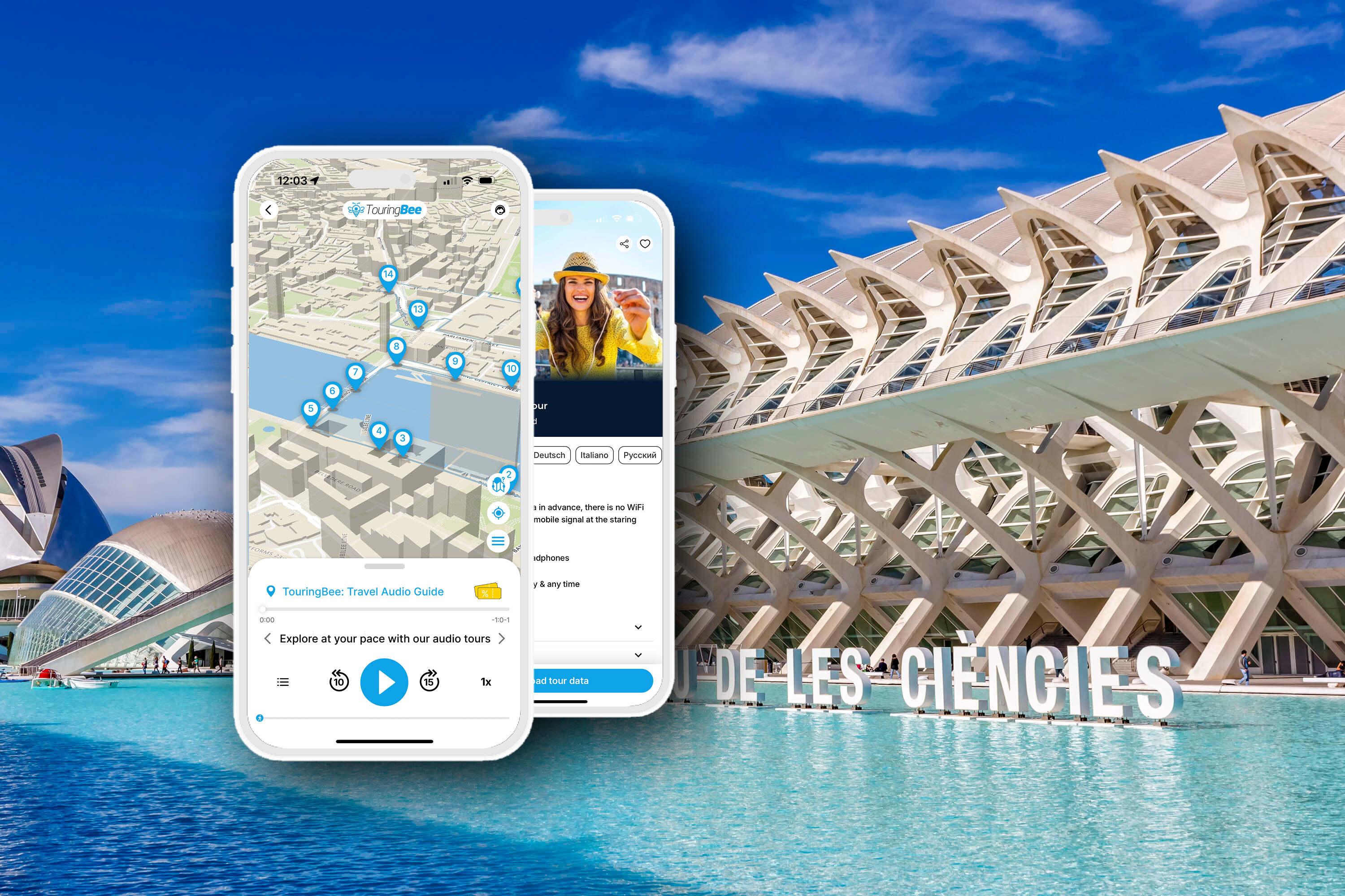 Valencia City Walking Tour with Audio Guide App - cover photo
