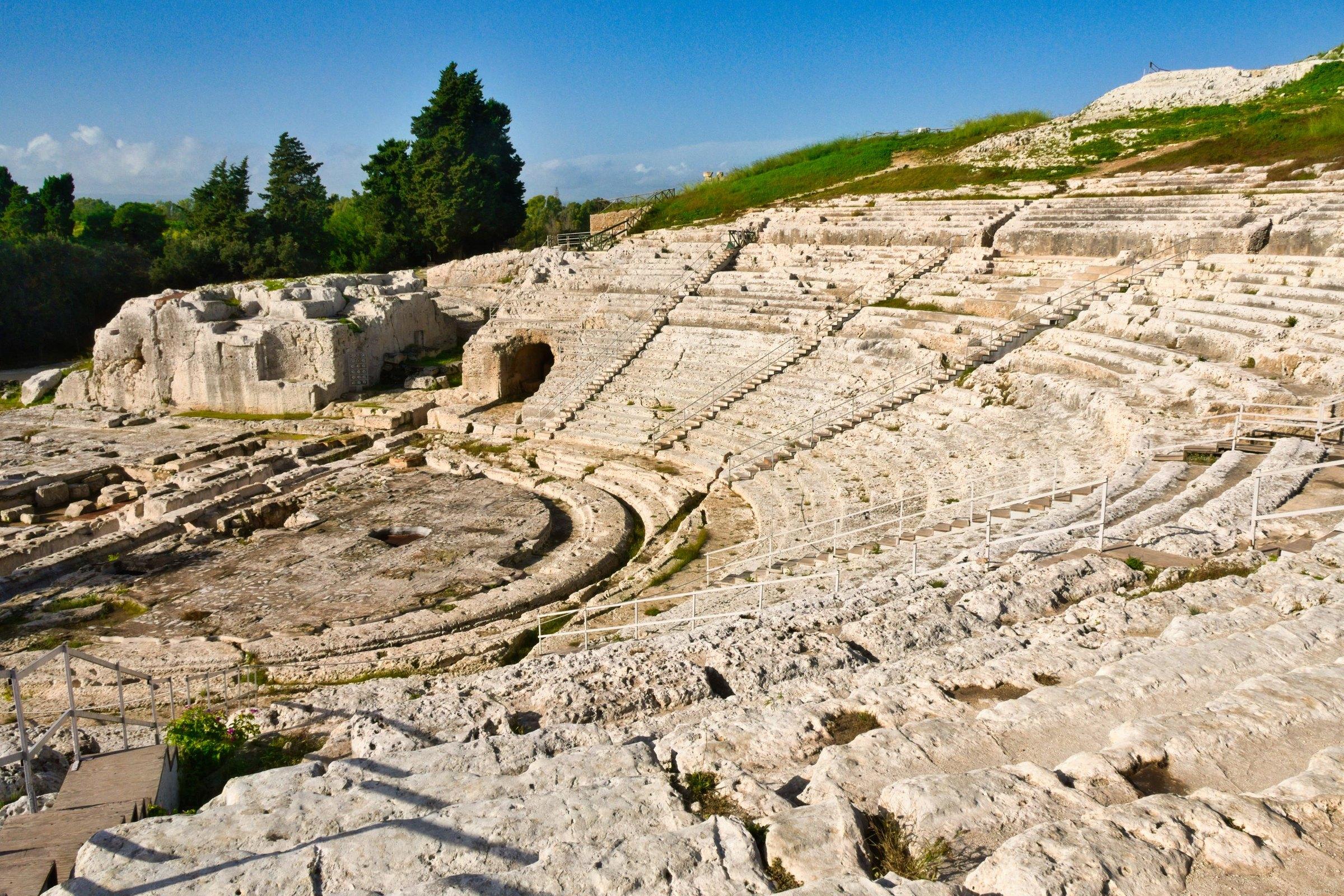 Neapolis Archaeological Park Siracusa Self-Guided Audio Walk: Roman Amphitheatre, Ear of Dionysius and Greek Theatre - cover photo