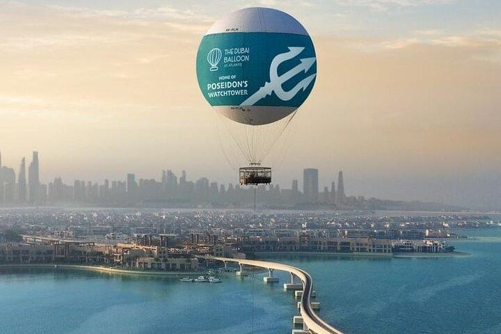 Dubai Balloon Ride tour & Marina Dhow Cruise with Dinner with Private Roundtrip Transfer - cover photo