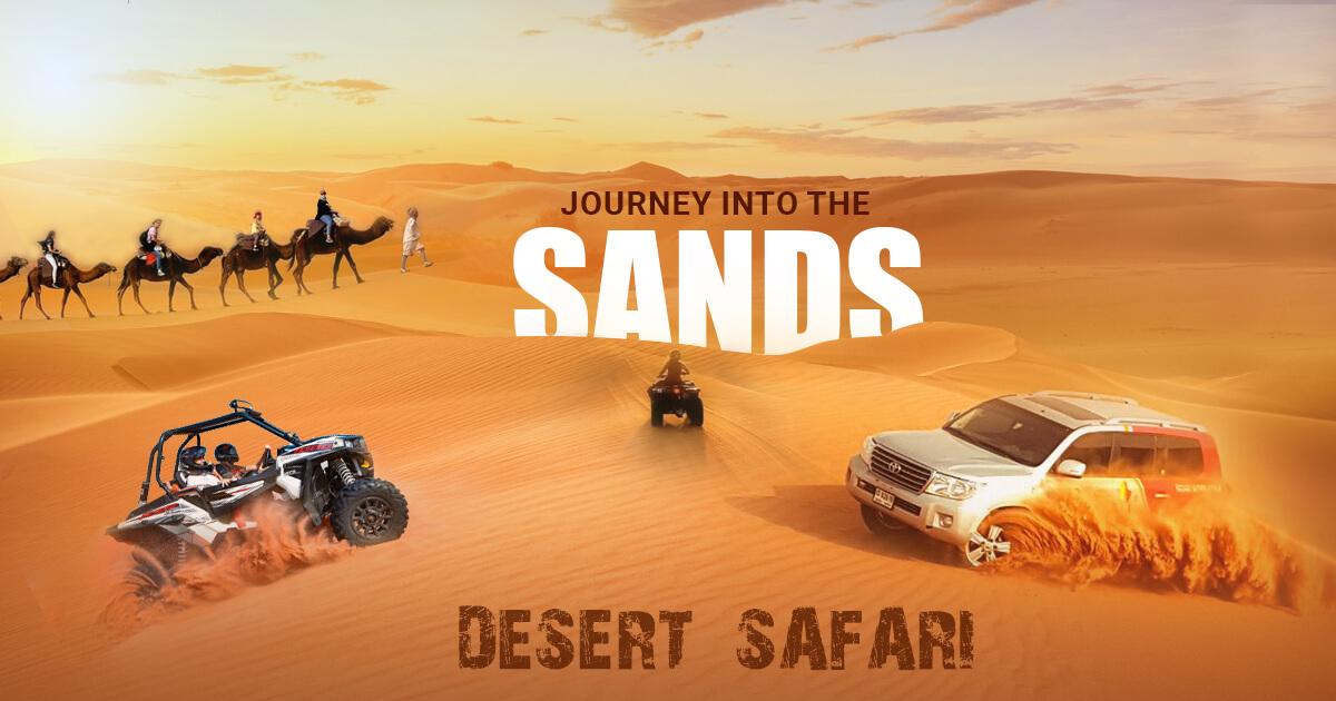 Desert Safari with 1 hour Quad Biking & BBQ dinner - cover photo
