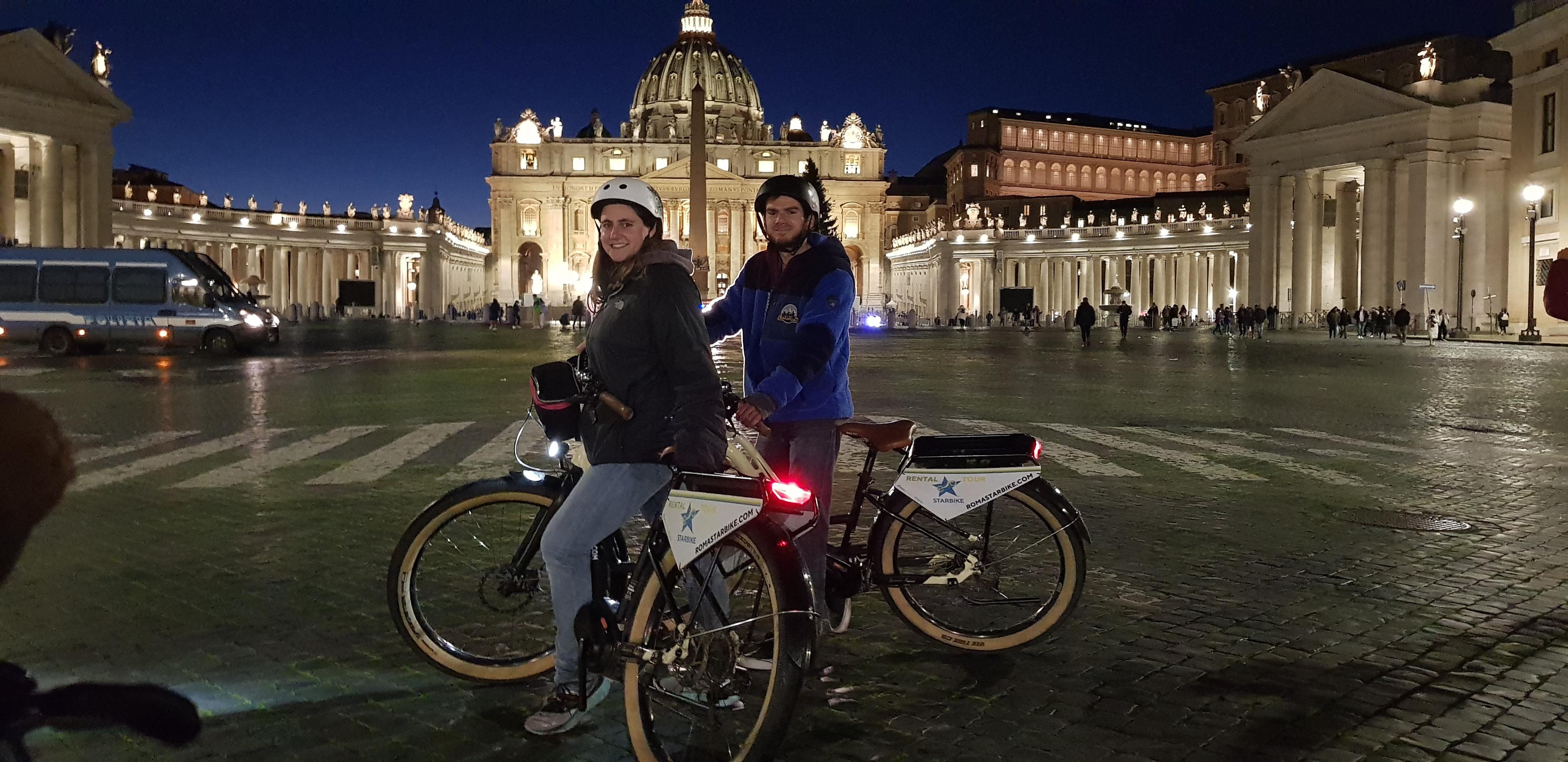 Rome by Night City Bike Tour with Sunset, Views and Evening Lights | Upgrade available: Pizza Night - cover photo
